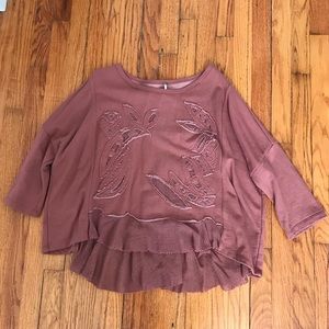 Free People Mauve Top